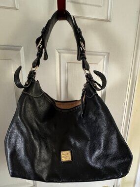 Dooney Bourke Women's Medium Leather Handbag With Red and White Interior